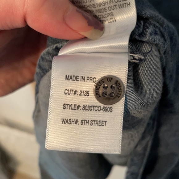 Articles of Society Tencel Denim Chambray Button - Picture 8 of 9